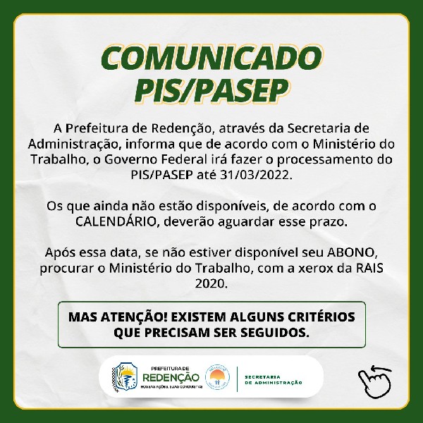 Comunicado PIS/PASEP